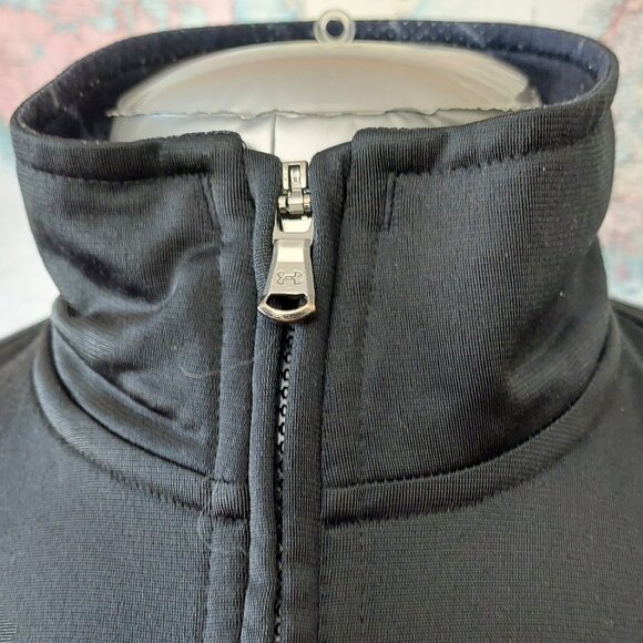 Under Armour Full Zip jacket with elastic waist and cuffs Navy/Black Men… - Picture 3 of 13